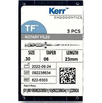 Sada nářadí KERR Twisted File sada pro úzké kanálky délka 23mm