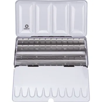 Prázdná plechová krabička pro akvarely Rembrandt 48 ks