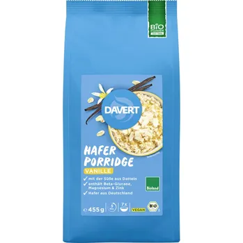Davert Ovesná kaše vanilková 455 g bio