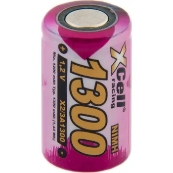 Článková baterie Nabíjecí průmyslová baterie 2/3A Xcell 1300mAh 1,2V Ni-MH