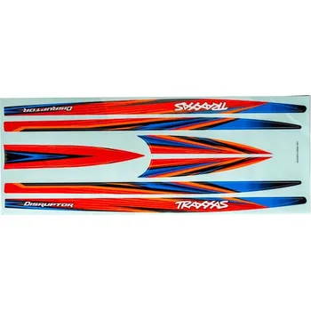 RC náhradní díl Traxxas samolepky trupu oranžová (pro Distruptor)