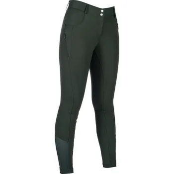 Jezdecké kalhoty HKM Rajtky jezdecké Ari Mid Rise HKM, s gripem, dámské, olive green 40