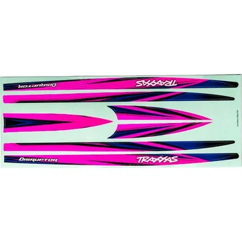 RC náhradní díl Traxxas samolepky trupu růžová (pro Distruptor)