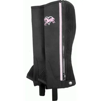 USG Minichapsy Pink Pony USG, dětské, černé XXS, Obvod lýtka: širší