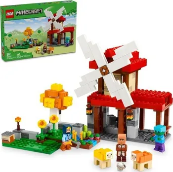 LEGO Minecraft 21262 Farma s větrným mlýnem Stavebnice LEGO LEGO Minecraft 21262 Farma s větrným mlýnem