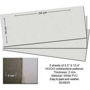 Modelová železnice kočičí hlavy Proses P3D-EB-01