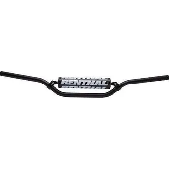 RENTHAL řídítka 7/8 CALA 22mm MX MINI HANDLEBAR BLACK RC MINI PADDED, barva černá s protektorem HONDA CRF 70 rok 04-10