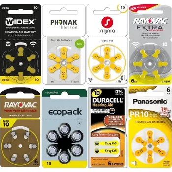 Článková baterie Testovací set 10 / PR70, baterie do naslouchadel za zvýhodněnou cenu