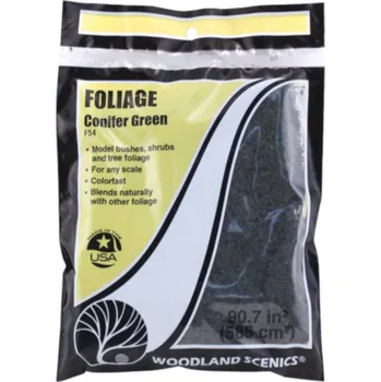 Modelová železnice foliáž černozelená Woodland Scenics F54