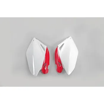 UFO boční tabulky zadní HONDA CRF 250R 06-09, barva OEM (bílá/červená)
