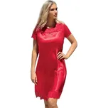 DKaren Saténová noční košilka Louise červená Velikost: S