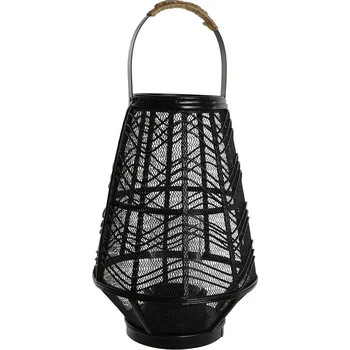 Svíčka Svícen Home ESPRIT Koloniální styl Kov Černá (27,5 x 40 x 27,5 cm)