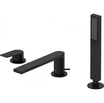 Vodovodní baterie TRES PROJECT černá-mat Vanová baterie stojánková 21116101NM