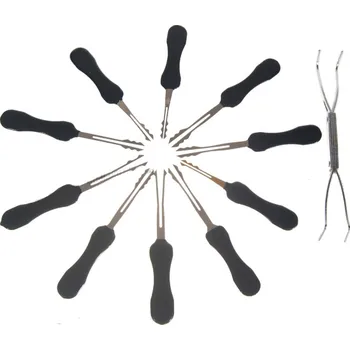 Zabzepeční vozidel Otevírání dveří auta GOSO lock pick planžety sada 10ks L-OVP