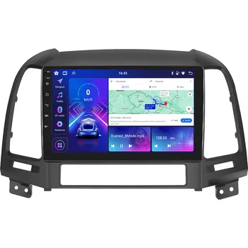 Autorádio Bmode 2DIN autorádio BEV55 Android, Hyundai Santa Fe II