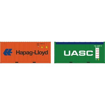 Modelová železnice set dvou kontejnerů Hapag Lloyd a UASC OT IGRA MODEL 98010019