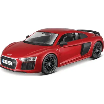 Hračka Maisto - Audi R8 V10 Plus, metal červené, assembly line, 1:24