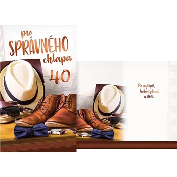 Blahopřání 40 - Správný chlap