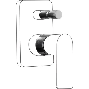 Sprchová hlavice TRES LOFT chrom nástavec pro vestavěnou vanu-sprchu 20018010