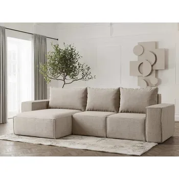 Sedací souprava Rohová sedačka do L Lea - Béžová 02