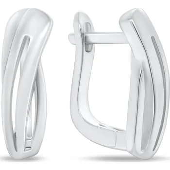 Módní doplněk Brilio Silver Oblíbené stříbrné náušnice se zirkony EA484W + 2 měsíce na vrácení zboží