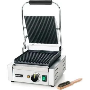 Hendi kontaktní gril, vroubkovaný, 310x426x(H)210mm