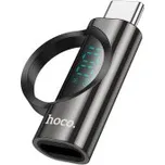 HOCO USB-C / USB-C adaptér UA32 s displejem černá 6942007633406