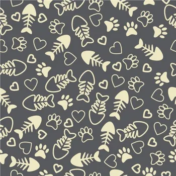 Impregnovaná látka kočárkovina fishbone na šedém podkladu, látky, metráž - II. jakost