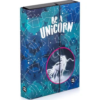 desky na sešit Box na sešity A5 Jumbo Unicorn pattern