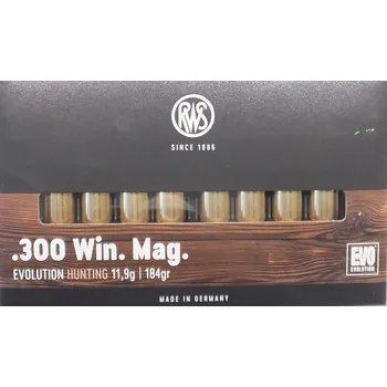 Příslušenství pro sportovní střelbu Náboj RWS .300 Win. Mag EVO 11,9g 20 ks