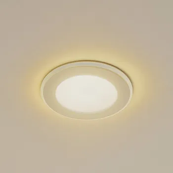 Lampička Lindby LED vestavné světlo Toka, 4,9 W, bílé, plast, CCT Bílá / opál 1 x 4,9 W LED