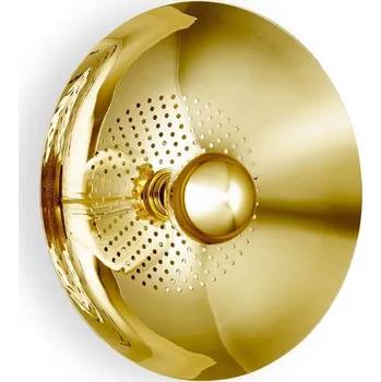 Lampička DESIGN BY US Nástěnné svítidlo Wanted, zástrčka, železo, zlatá barva, Ø 32 cm - Ø stínidla 32 cm zlato 1 x 40 W - Doprava zdarma