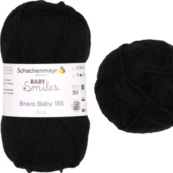 Příze Schachenmayr Baby smiles - bravo baby 185 - dětská, akryl Baby smiles - bravo baby: 1099 Černá