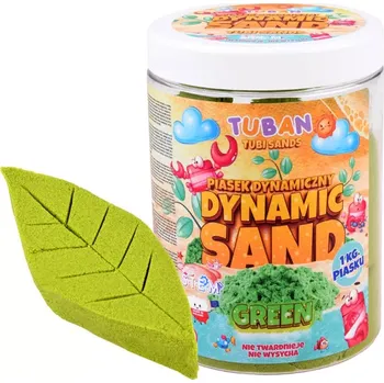 kinetický písek TUBAN Dynamický písek Zelený 1 kg