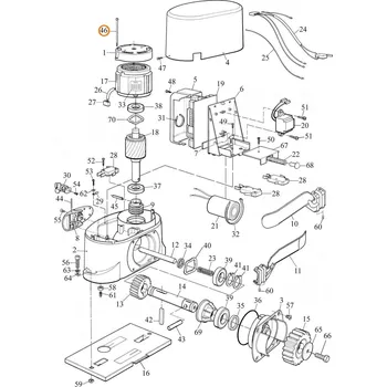 Pohon brány Nice V6X80.5102
