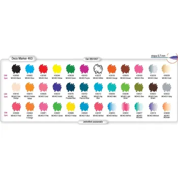 Popisovač Monami Deco Marker 463 XF orange, hrot 0,7 mm