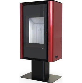 Krbová kamna Krbová kamna DEFRO HOME SOLUM TOP - červená