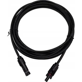 solární kabel Prodlužovací kabel 4 mm², H1Z2Z2-K 1x4, včetně konektorů MC4 (samec, samice), černý