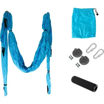 ACRA Závěs na Yogu + popruhy - tyrkysový + DÁREK