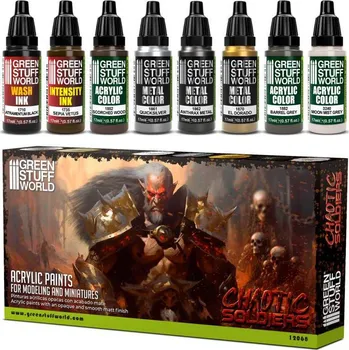 Acrylic Paint Set – Chaotic Soldiers (8× 17 ml)