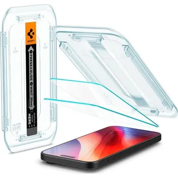 Spigen Glass tR EZ Fit 2 Pack tvrzené sklo pro iPhone 16 Pro čiré