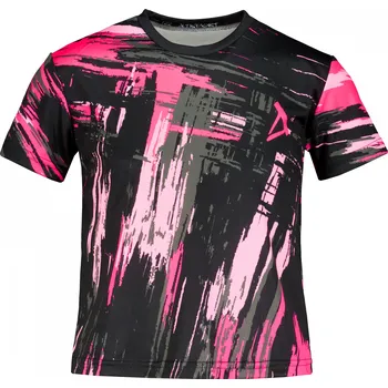 Dětské funkční triko premium ALTISPORT VOJ/ALK010TR01 ČERNÁ/SVĚTLE RŮŽOVÁ 146