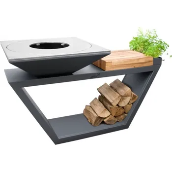 Zahradní gril ARTISS Zahradní gril G4 Grafit s deskou z uhlíkové oceli