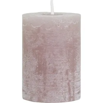 Svíčka Taupe široká svíčka Macon Rustic taupe - Ø 7*10cm/ 40h
