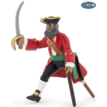 Figurka Kapitán s dřevěnou nohou červený