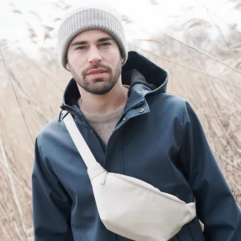 Ledvinka Nepromokavá ledvinka z recyklovaného polyamidu hnědošedá