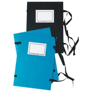 Spisové desky se štítkem černé