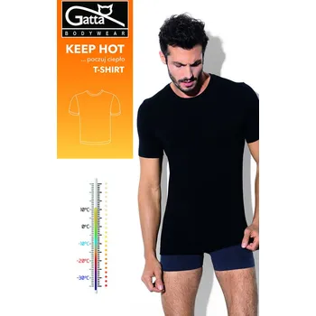 Pánské tričko TRIČKO MUŽI UDRŽUJÍ V TEPLE černá XXL