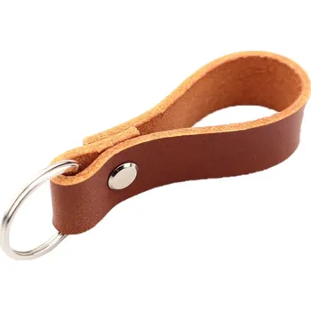 Pro Háčkování Kožená klíčenka medová