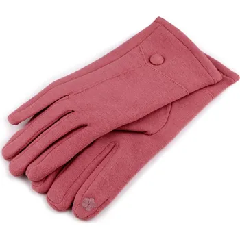 Rukavice Dámské rukavice přechodní, dotykové 26 (vel. 8,5) růžová střední